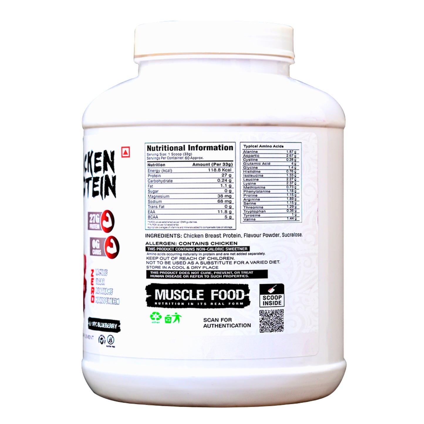 PURE CHICKEN PROTEIN ISOLATE - 2 Kg