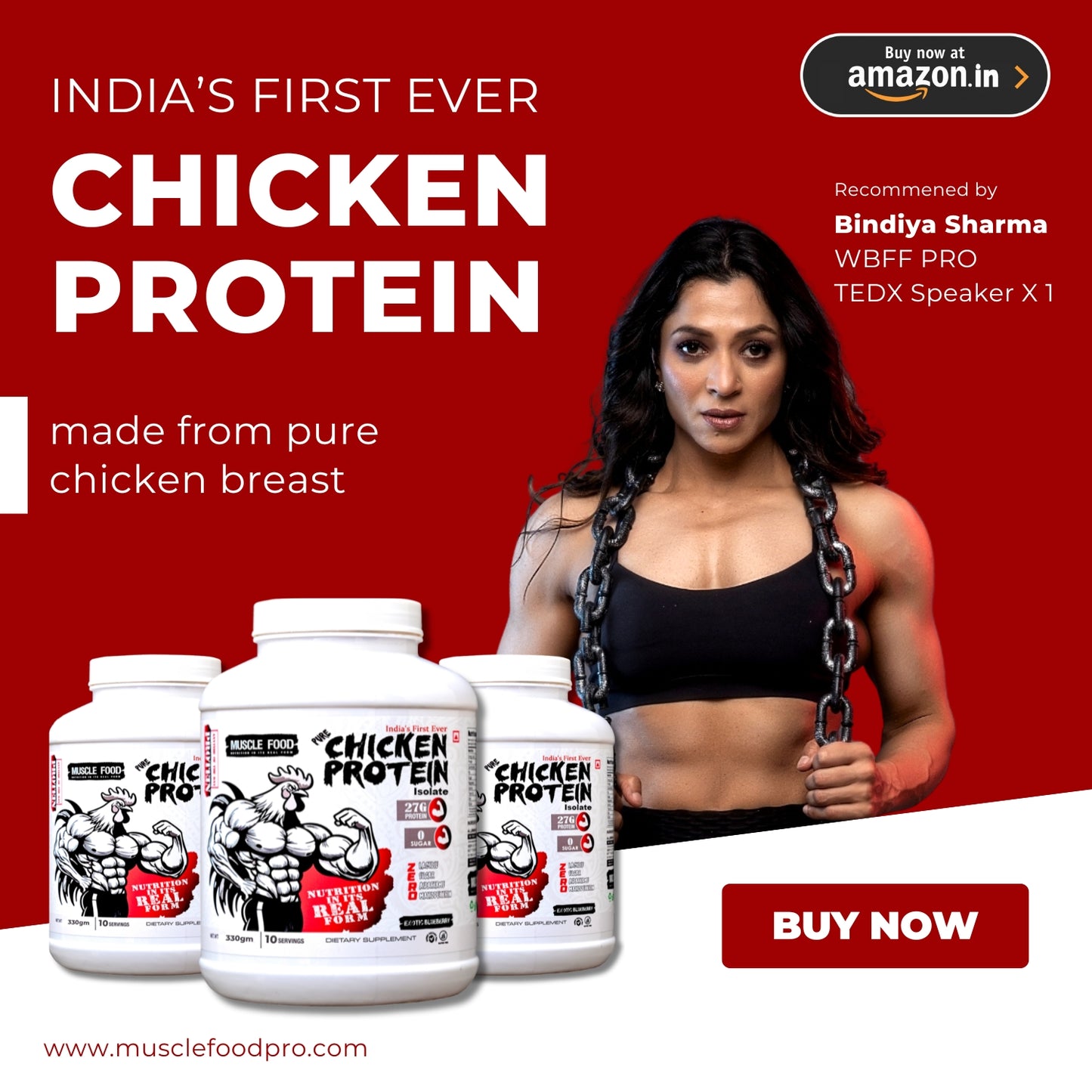PURE CHICKEN PROTEIN ISOLATE - 330 gm